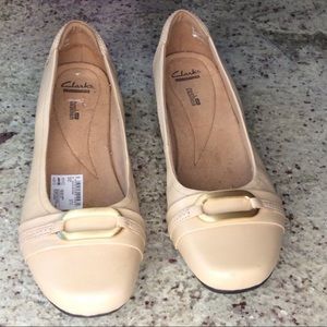 Clarks Collection Soft Cushion Blanche Rosa Flat